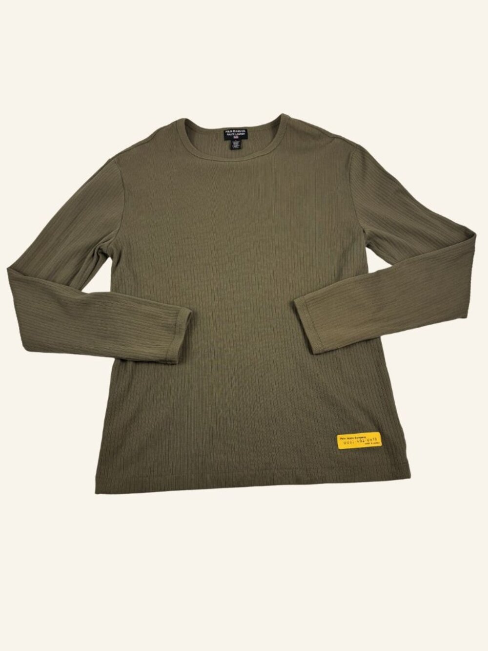 Polo Jeans Co. Ralph Lauren | Size L | 100% Cotton | Ribbed Long Sleeve